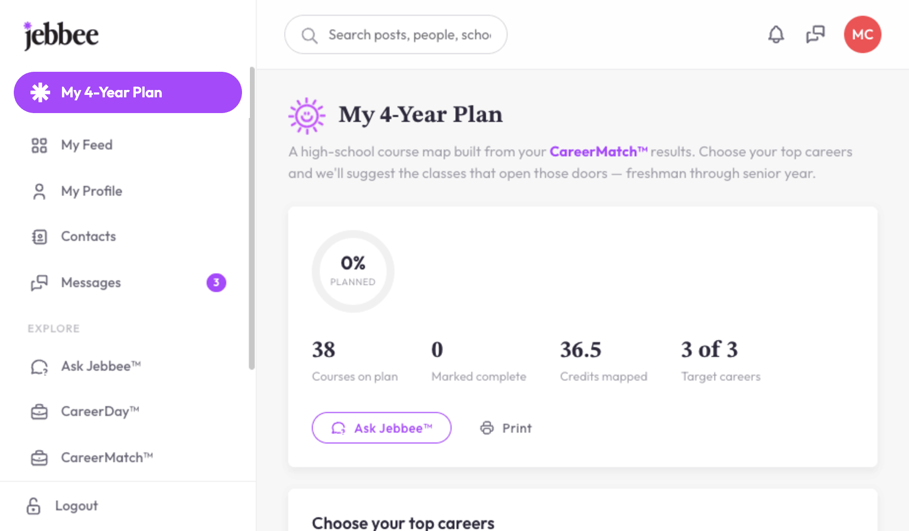 My 4-Year Plan on jebbee.com