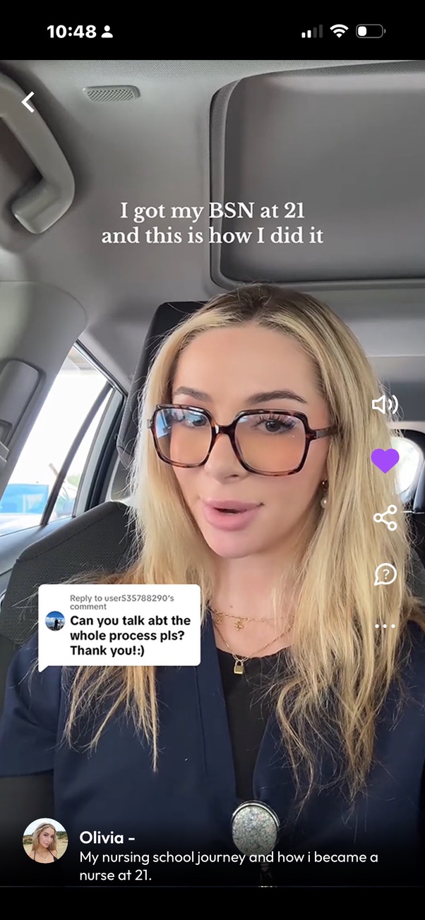 Jebbee feed video: a nursing student's journey
